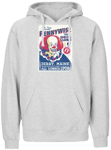 Dancing Clown - Clown, it, stephen king, king, maine, clown - Fairtrade Hoodie