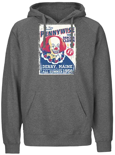 Dancing Clown - Clown, it, stephen king, king, maine, clown - Fairtrade Hoodie