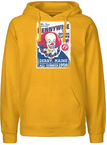 Dancing Clown - Clown, it, stephen king, king, maine, clown - Fairtrade Hoodie