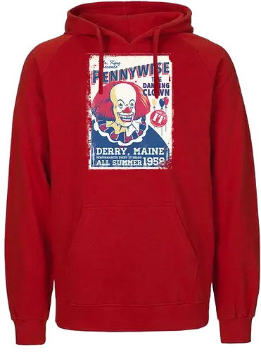 Dancing Clown - Clown, it, stephen king, king, maine, clown - Fairtrade Hoodie