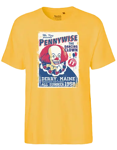 Dancing Clown - Clown, it, stephen king, king, maine, clown - Fairtrade T-Shirt