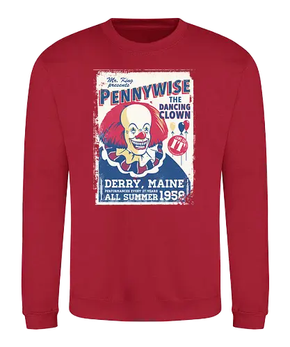Dancing Clown - Clown, it, stephen king, king, maine, clown - Sweatshirt
