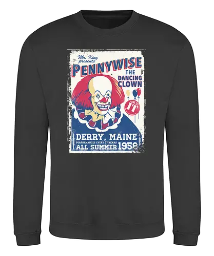 Dancing Clown - Clown, it, stephen king, king, maine, clown - Sweatshirt
