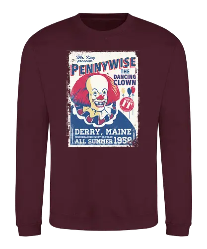 Dancing Clown - Clown, it, stephen king, king, maine, clown - Sweatshirt