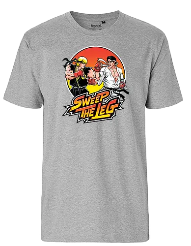 Legsweep - gaming, karate, martial arts, kung fu, ryu, Bt em up - Fairtrade T-Shirt
