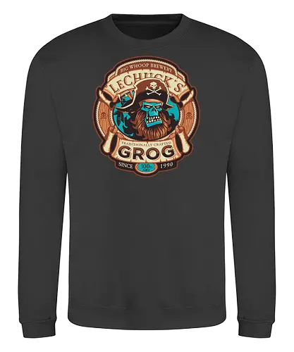 Le Chuck's Grog - rum, monkey island, le chuck, pirate, lucasarts - Sweatshirt