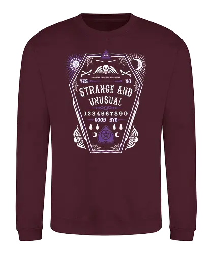 Strange and Unusual - goth, witchcraft, witch, dark, living, ouija, demon, death - Sweatshirt