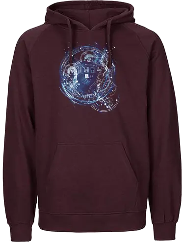Time and Space Machine - tardis, Doctor, bbc, docter who, Doctor - Fairtrade Hoodie