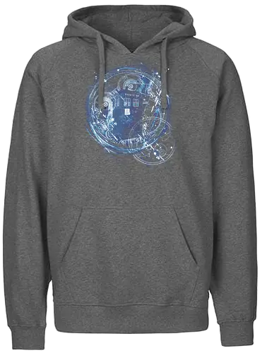 Time and Space Machine - tardis, Doctor, bbc, docter who, Doctor - Fairtrade Hoodie