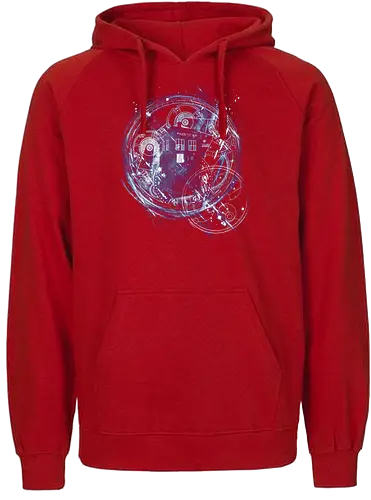Time and Space Machine - tardis, Doctor, bbc, docter who, Doctor - Fairtrade Hoodie