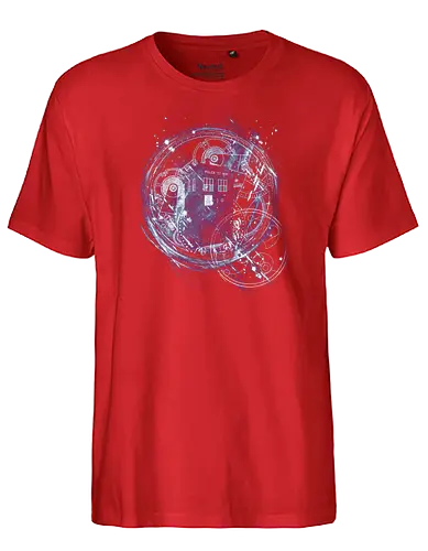 Time and Space Machine - tardis, Doctor, bbc, docter who, Doctor - Fairtrade T-Shirt