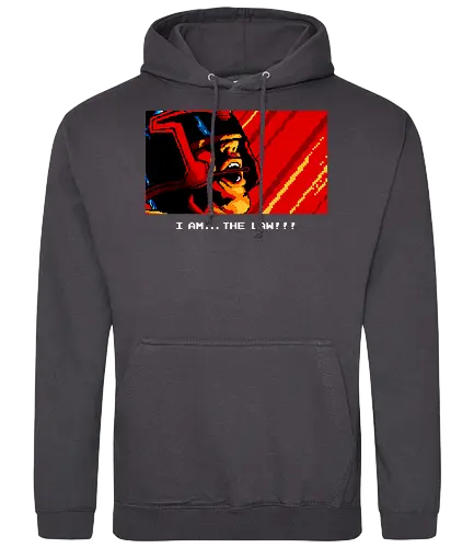 I AM THE LAW - judge dredd, dredd, megacity 1, comic, movie, sylvester stallone - Standard Hoodie