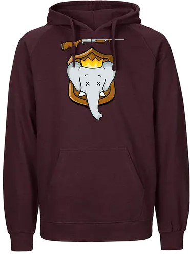Trophy Babar - babar, elefant, elephant, trophäe, mashup - Fairtrade Hoodie