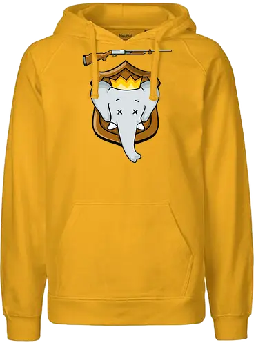 Trophy Babar - babar, elefant, elephant, trophäe, mashup - Fairtrade Hoodie