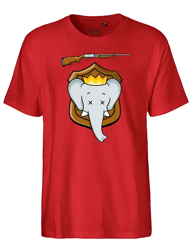 Trophy Babar - babar, elefant, elephant, trophäe, mashup - Fairtrade T-Shirt