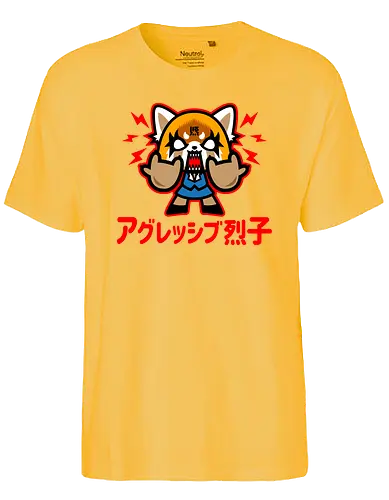 Chibi Aggretsuko - aggretsuko, anime, manga, yeti, sanrio - Fairtrade T-Shirt
