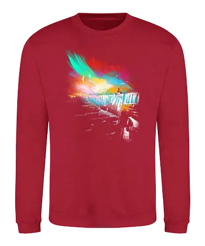 Sunset on the Wall - the wall, ice, fire, song, game, throne, winter, eis, feuer - Sweatshirt