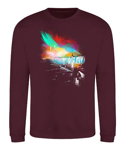 Sunset on the Wall - the wall, ice, fire, song, game, throne, winter, eis, feuer - Sweatshirt