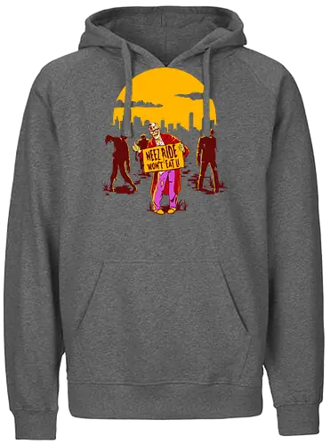 Neez Ride - zombie, need ride, won't eat, promise, undead - Fairtrade Hoodie