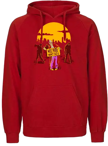Neez Ride - zombie, need ride, won't eat, promise, undead - Fairtrade Hoodie