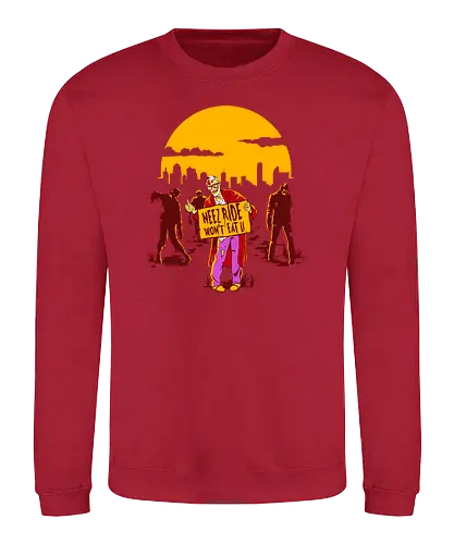 Neez Ride - zombie, need ride, won't eat, promise, undead - Sweatshirt