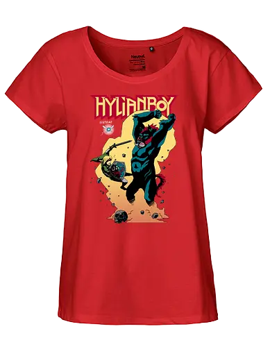 Hylianboy - gaming, classic gaming, retrogaming, Comic, mashup, Hero of Time - Fairtrade Girl Shirt