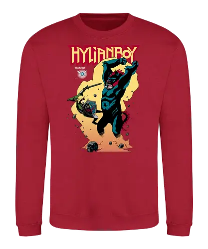 Hylianboy - gaming, classic gaming, retrogaming, Comic, mashup, Hero of Time - Sweatshirt