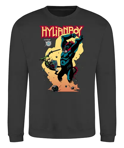 Hylianboy - gaming, classic gaming, retrogaming, Comic, mashup, Hero of Time - Sweatshirt