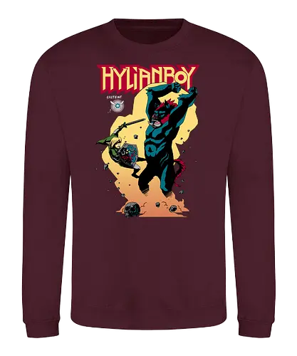 Hylianboy - gaming, classic gaming, retrogaming, Comic, mashup, Hero of Time - Sweatshirt
