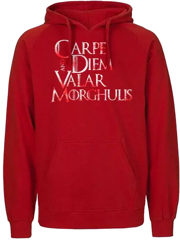 Carpe Diem - carpe diem, nutze den tag, latin, game, valar, morghulis, lied, eis, feuer, dohaeris, throConsole - Fairtrade Hoodie