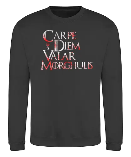 Carpe Diem - carpe diem, nutze den tag, latin, game, valar, morghulis, lied, eis, feuer, dohaeris, throConsole - Sweatshirt