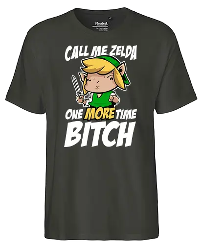 Call me Princess one more Time - Statement, videogames, gaming, Princess, Hero of Time - Fairtrade T-Shirt