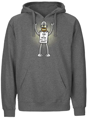 Rusty End - end of the world, bender, conspiracy, aluhut, verschwörung - Fairtrade Hoodie