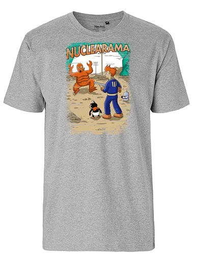 Nuclearama - mashup, wasteland, zoidberg, fry, nibbler - Fairtrade T-Shirt