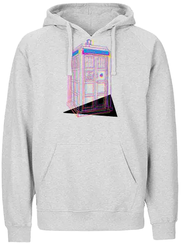 CMY Box - Doctor, tardis, cmyk, scifi, science fiction, Linrt - Fairtrade Hoodie