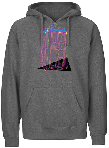 CMY Box - Doctor, tardis, cmyk, scifi, science fiction, Linrt - Fairtrade Hoodie