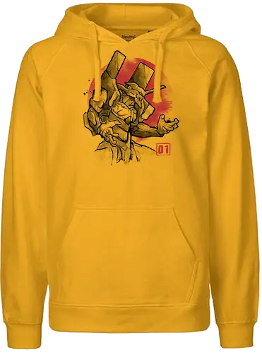 Mecha01 - mech, gundam, anime, manga, kaiju, movie, film, eva01, EVA, NGE, evangelion - Fairtrade Hoodie