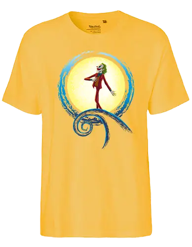 Nightmare Comedy - joke, comedy, comedian, clown, mashup, film, comic, nightmare - Fairtrade T-Shirt