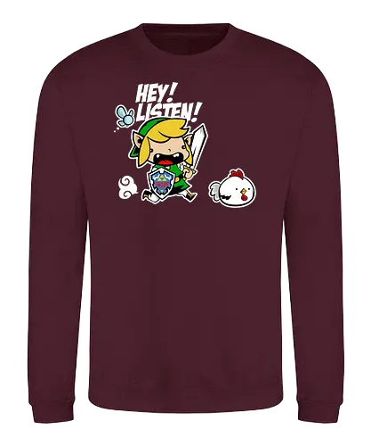 Hey, listen! - Hero of Time, Hey listen, navi, fairy, fee, Lonk, chicken, huhn, Princess - Sweatshirt