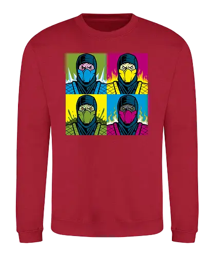 Pop Kombat - mortal, kombat, gaming, game, console, scorpion, bt em up - Sweatshirt