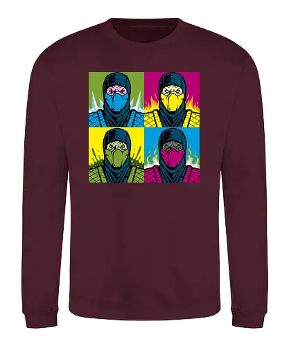 Pop Kombat - mortal, kombat, gaming, game, console, scorpion, bt em up - Sweatshirt