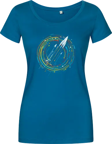 Explore the Stars - space, rocket, weltraum, universe, galaxis - Women T-Shirt