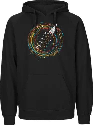 Explore the Stars - space, rocket, weltraum, universe, galaxis - Fairtrade Hoodie