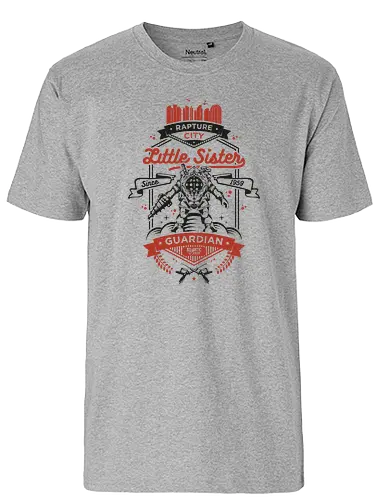 Little Sister Protector - system shock, rapture city, gaming, rpg, Gaming - Fairtrade T-Shirt