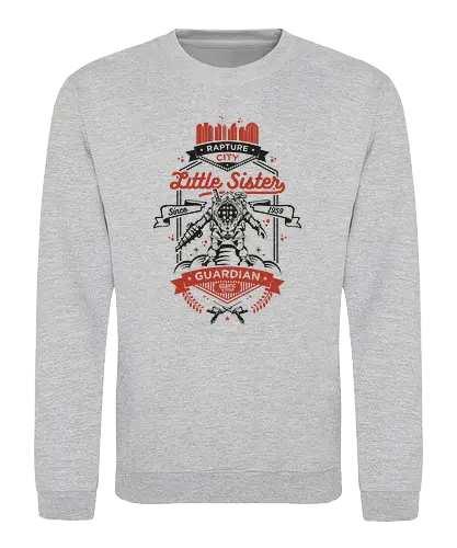 Little Sister Protector - system shock, rapture city, gaming, rpg, Gaming - Sweatshirt