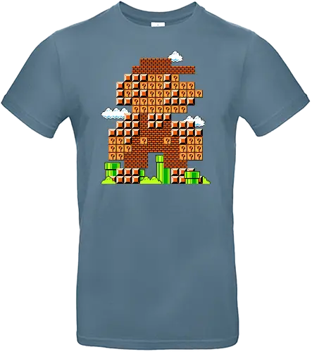 Pixel Plumber - pixel, mario, klempner, plumber, jump'n'run, sidescroller, 8bit, retrogames - Standard T-Shirt