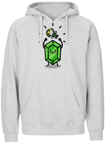 I'm rich! - Hero of Time, rupee, rubin, money, Princess - Fairtrade Hoodie