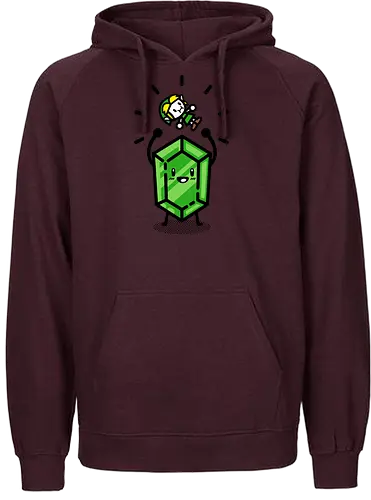 I'm rich! - Hero of Time, rupee, rubin, money, Princess - Fairtrade Hoodie
