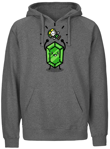 I'm rich! - Hero of Time, rupee, rubin, money, Princess - Fairtrade Hoodie