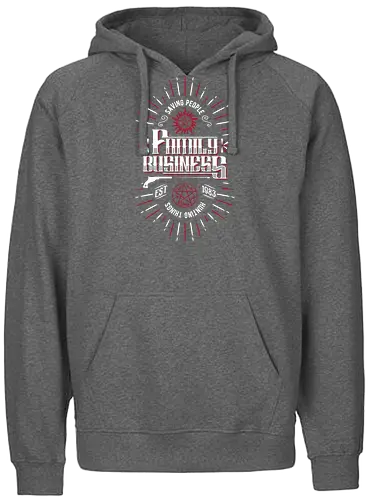 Family Business - tv, series, fantasy, monsters, winchester, sam, dean, hunting - Fairtrade Hoodie